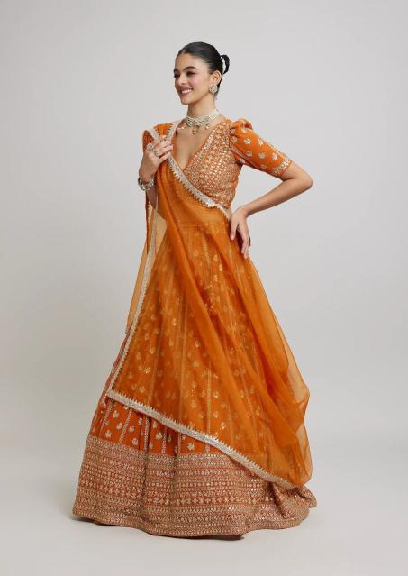 Jf 3390 Faux Georgette Bridal lehenga choli in Bangalore